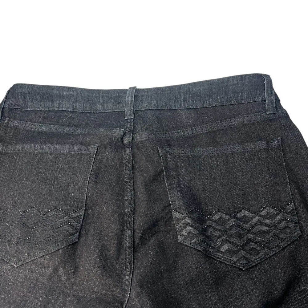 NYDJ | 14 | Barbara Bootcut High-Rise Tummy-Control Denim Jeans Black 30" Inseam - Image 5