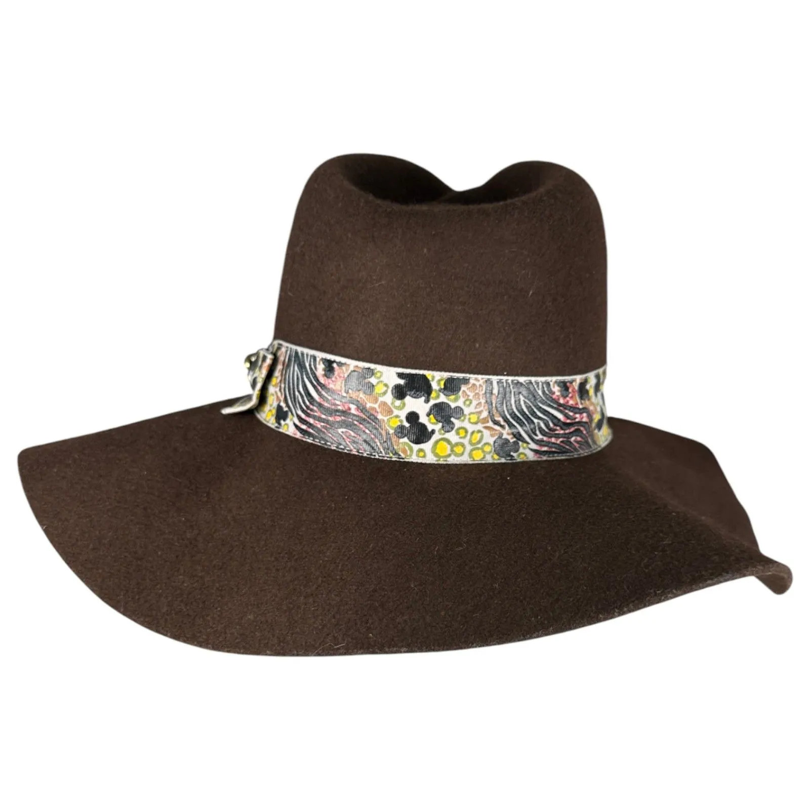 Disney Animal Kingdom Brown Wool Floppy Sun Hat One Size NEW with Tags - Image 6