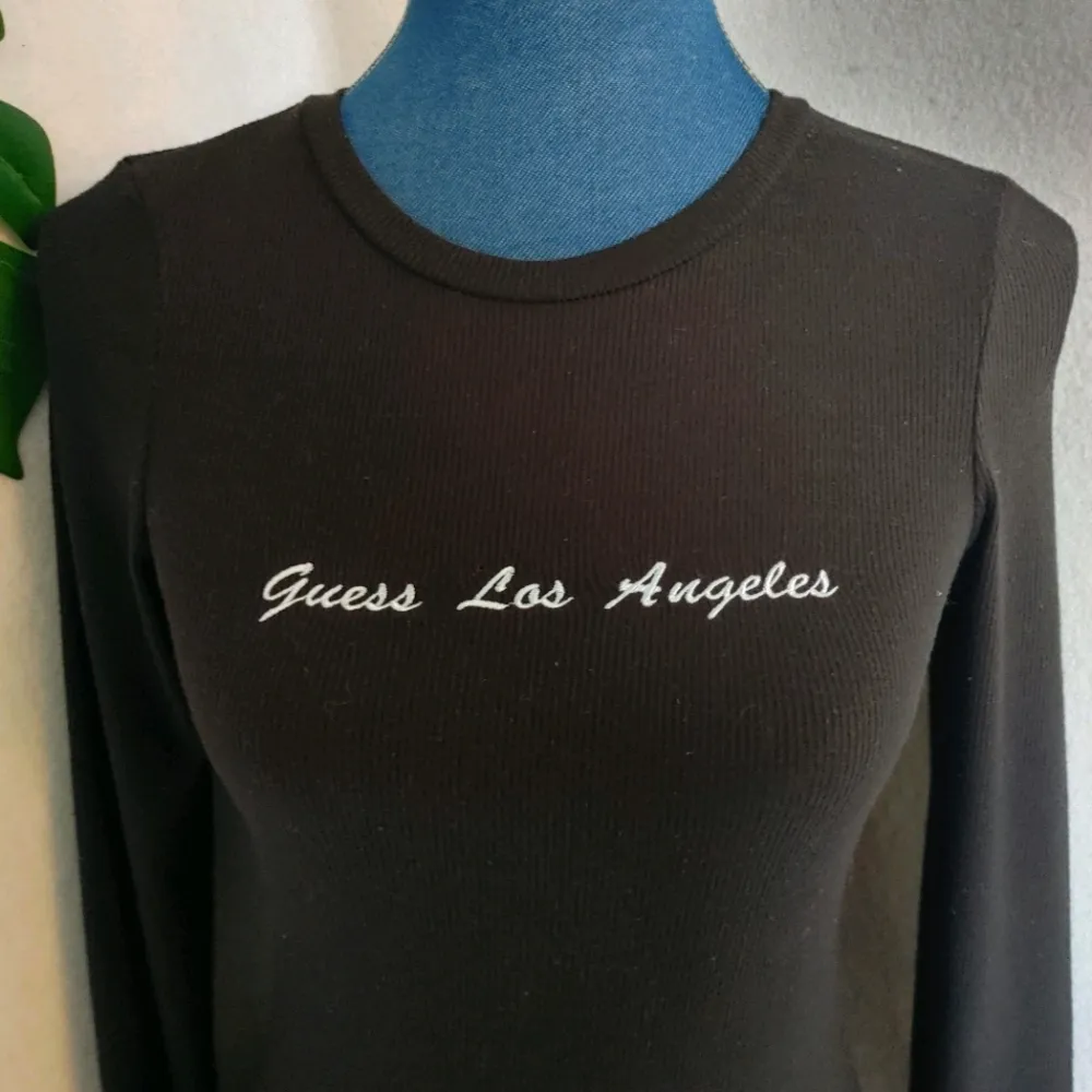 Guess Los Angeles Black Knit Bodycon Dress - Image 2