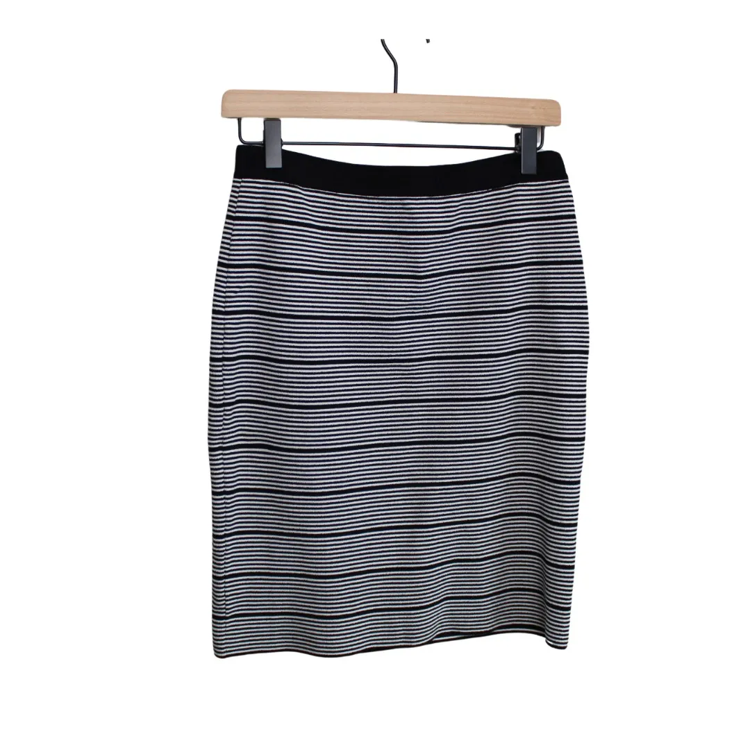 Romeo+Juliet Couture Black/White Stripe Pencil Skirt Women Size M‎ - Image 2