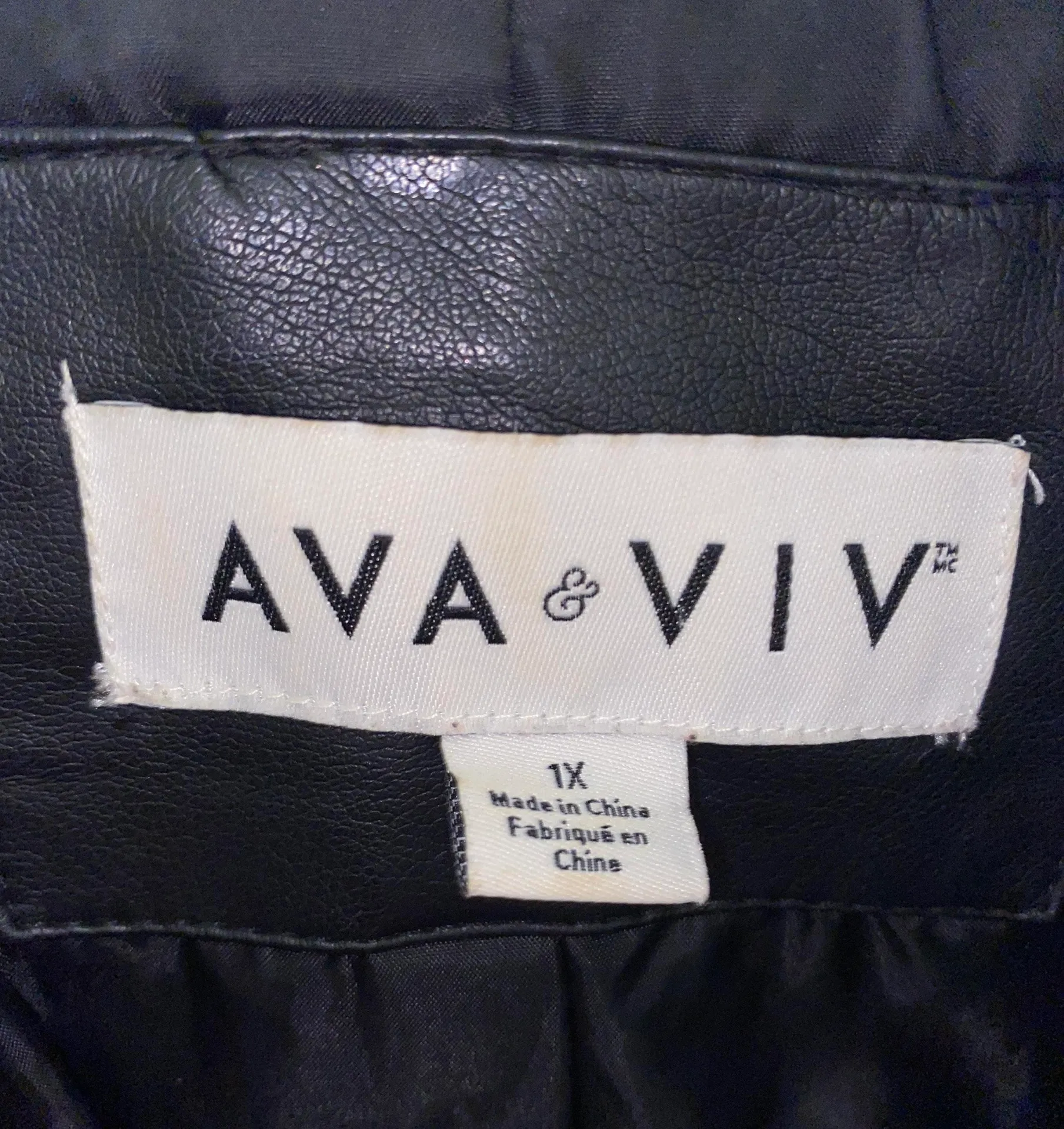 Ava &Viv Black Leather Jacket - Image 5