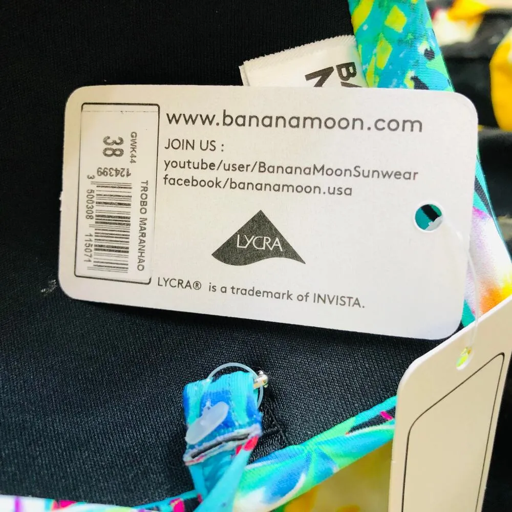 Banana Moon Women's Trobo Maranhao Bikini Top Multicolor Women's Size 38 Green - Image 10