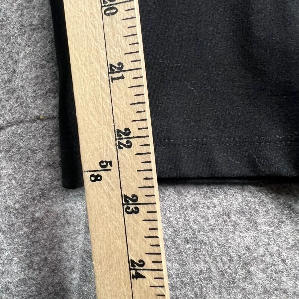 Spanx Crop Pants M Black Wide Leg Pull On Stretch Comfort Flattering Shaping - Image 8