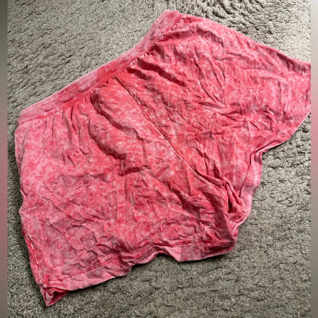 Torrid Pink Acid Wash Vintage Everyday Fleece Active Shorts - size 1 - Image 5