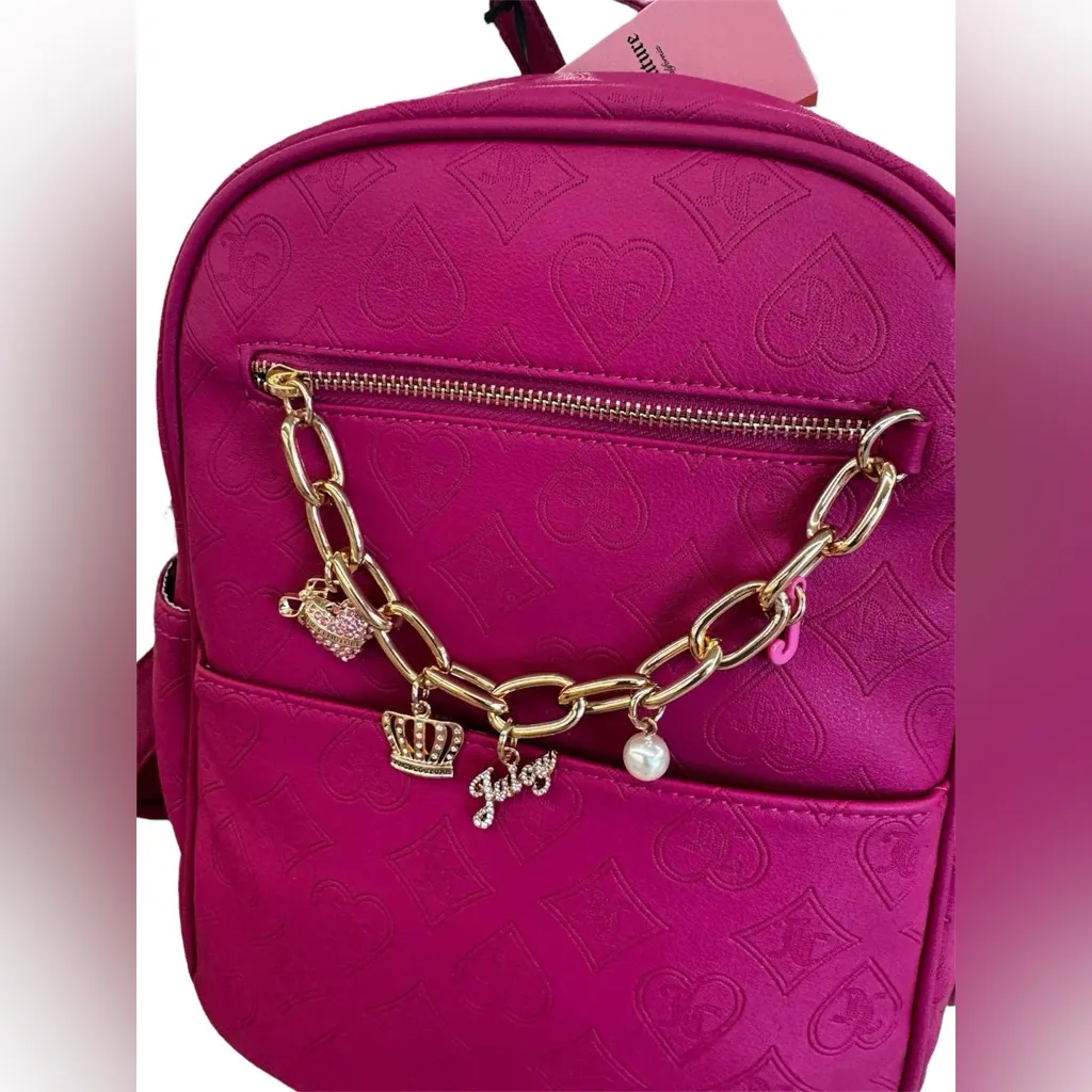 NWOT JUICY COUTURE PINK CHARM BACKPACK - Image 2