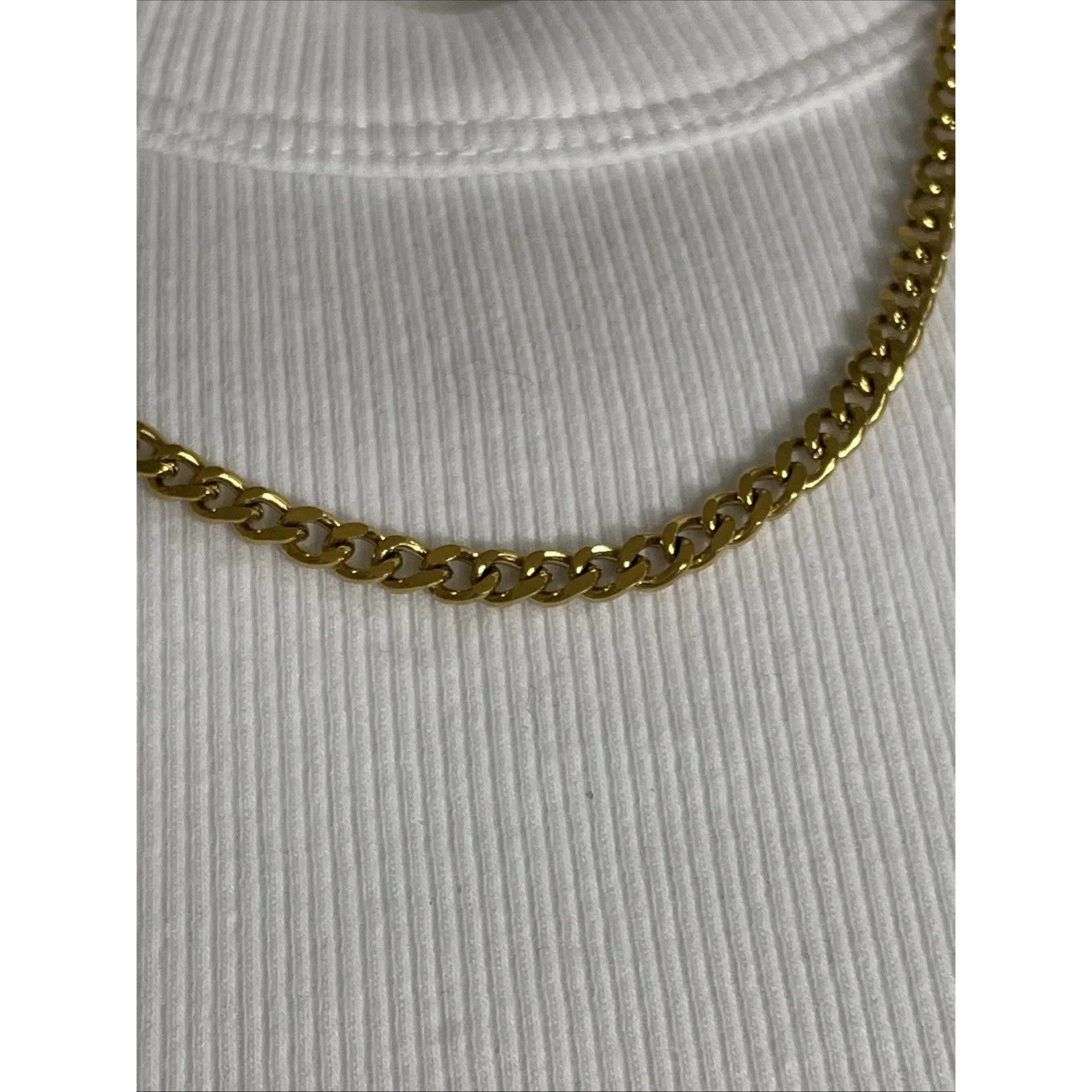 Gold Plated Cuban Curb Chain 16 - Image 2