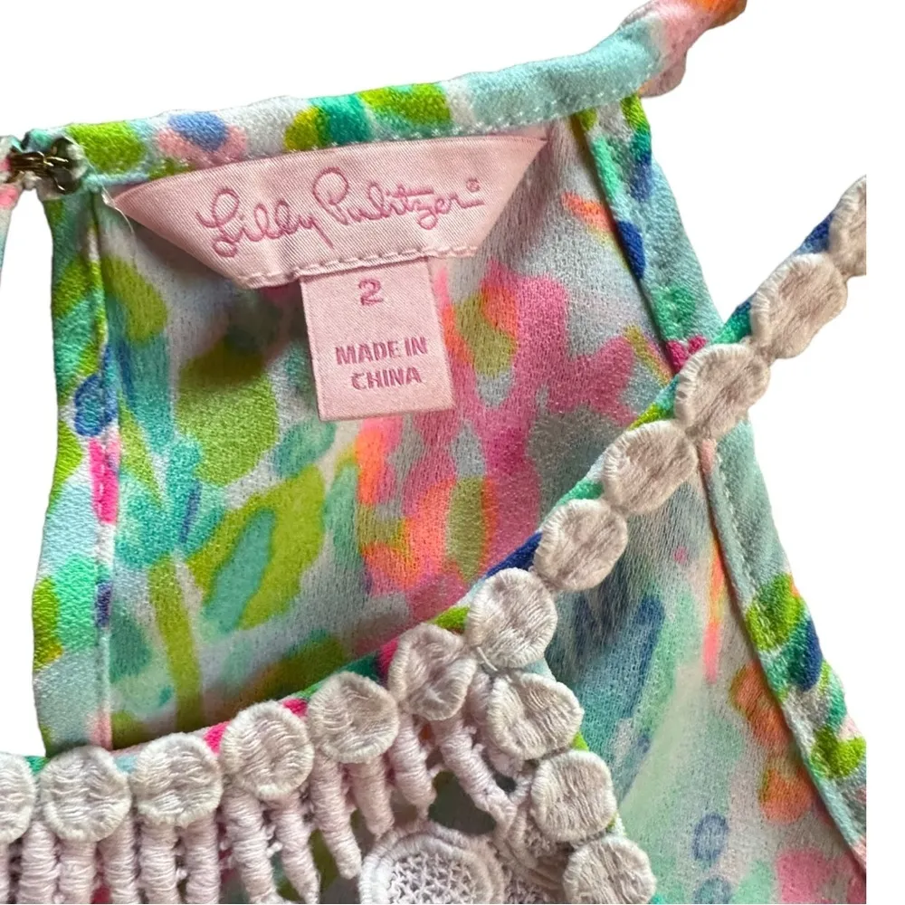 Lilly Pulitzer Pearl Shift Dress Catch The Wave Size 2 Holy Grail Unicorn - Image 7