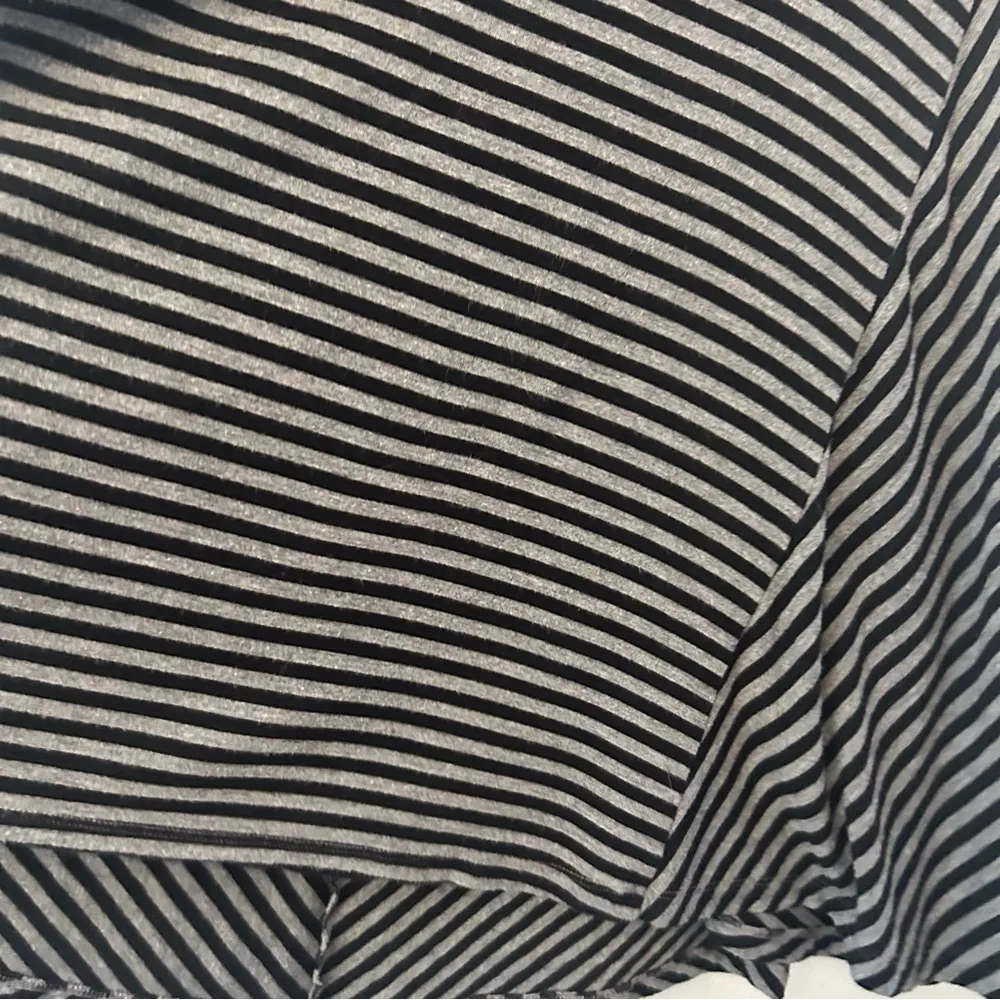 Style & Co a-line black and gray striped swing sleeveless dress size medium - Image 16