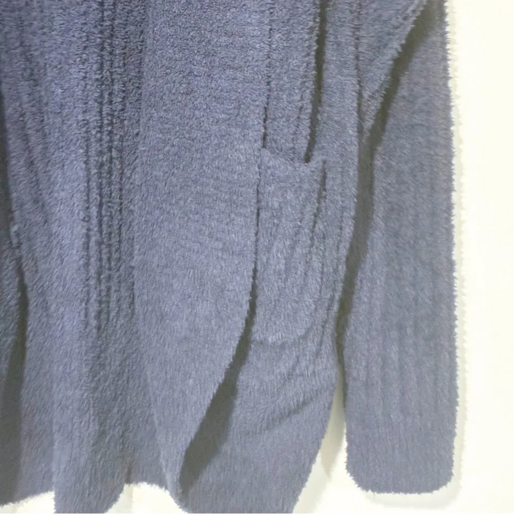 Softies Size Large Blue Marshmallow Cocoon Cardigan Chenille NEW - Image 2