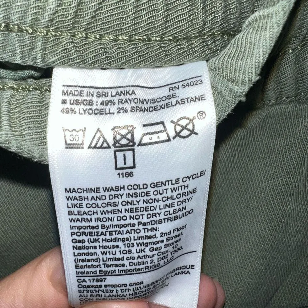 Banana Republic Army Green Cargo Pant Size XXS - Image 7