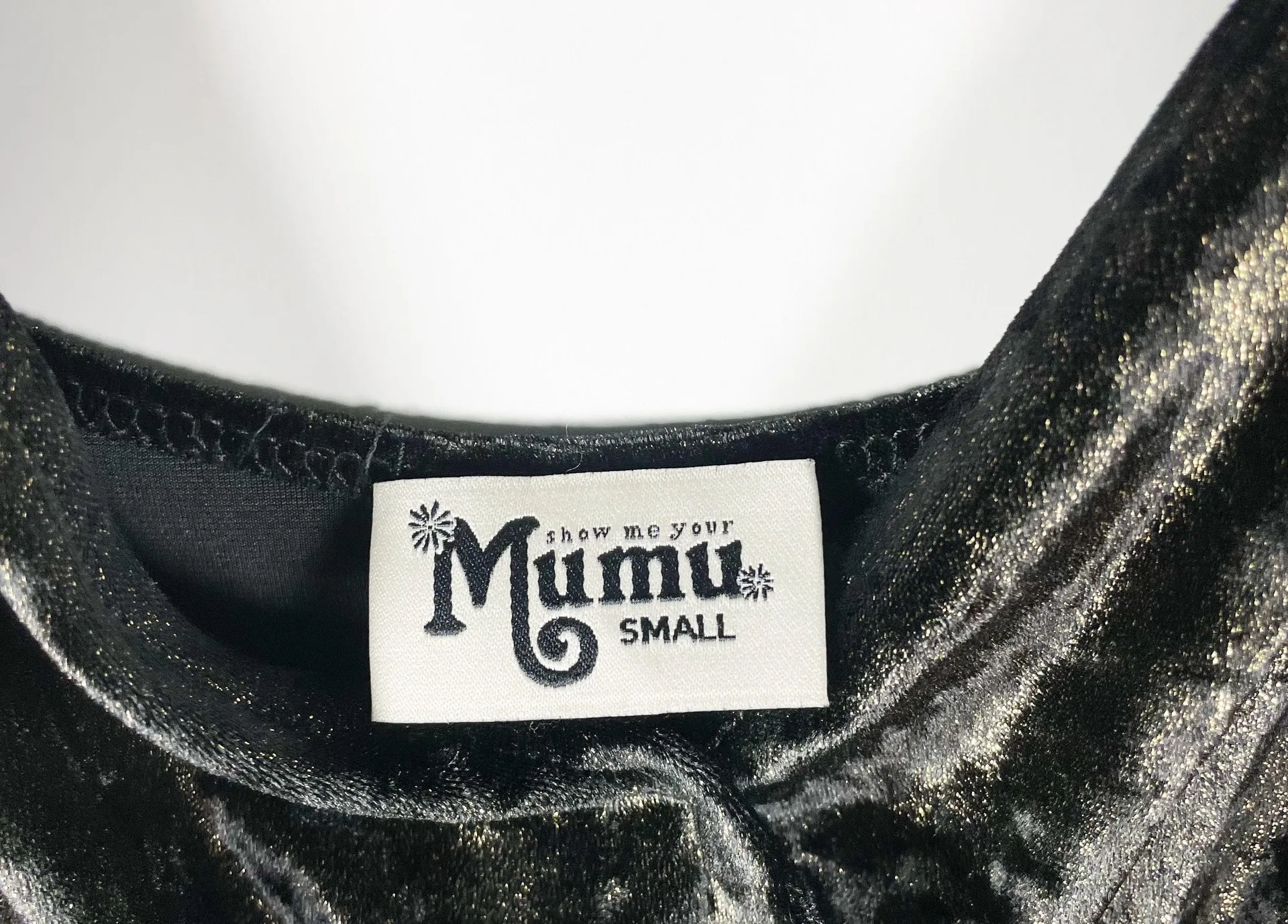 Show Me Your Mumu  The Richards Velvet Velour V Neck Full Length Tank Jumpsuit S - Image 2