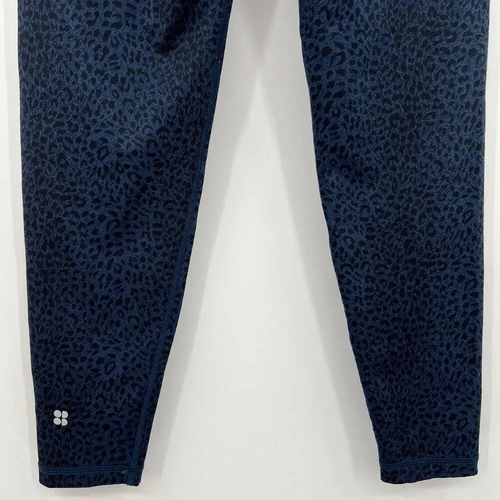 Sweaty Betty Blue Leopard Animal Print 7/8 Length Leggings Women’s Size Small‎ - Image 6
