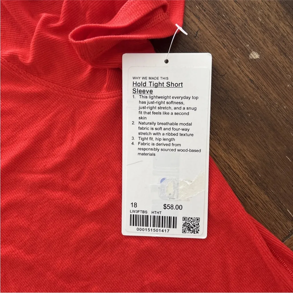 Lululemon Hold Tight Short Sleeve Size 18 NWT - Image 12
