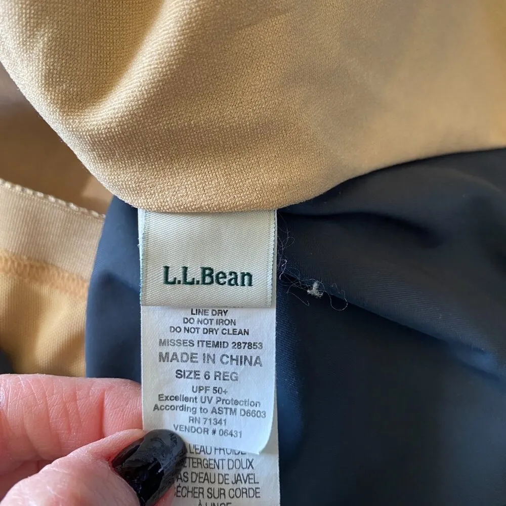 L.L. Bean women's size 6 Reg dark gray aqua blue racerback tankini swimsuit top - Image 9