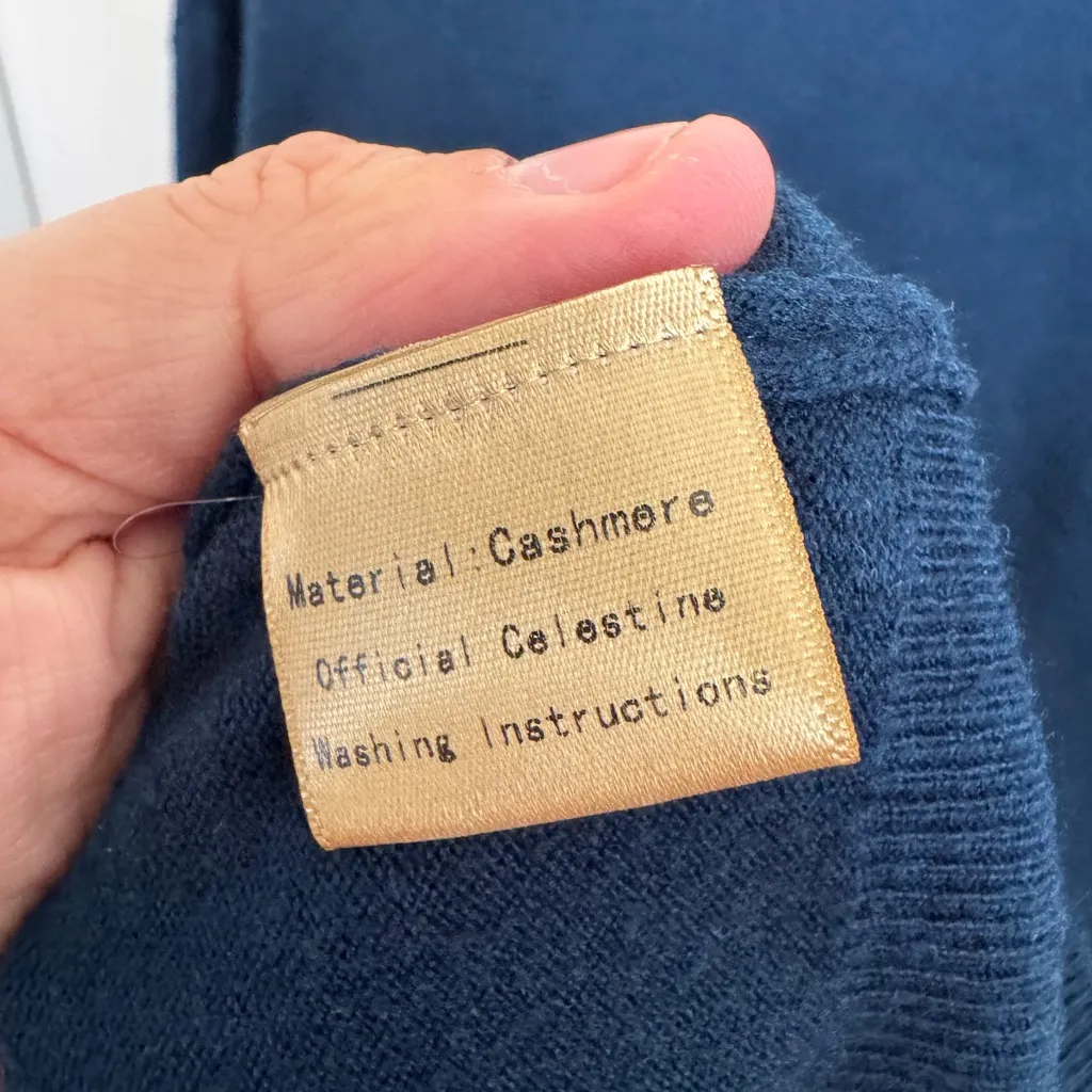 Celestine deep teal cashmere sweater Blue Size M - Image 3