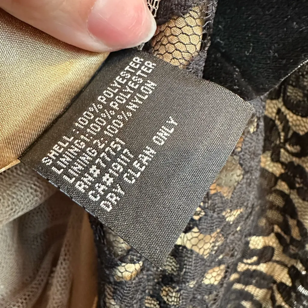 Vintage Betsey Johnson Evening 90’s Y2K Fairy Romantic Goth Lace Dress Size 8 - Image 11