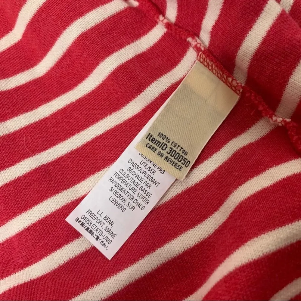 NWT LL Bean texturized striped open cardigan Sz S - Image 3