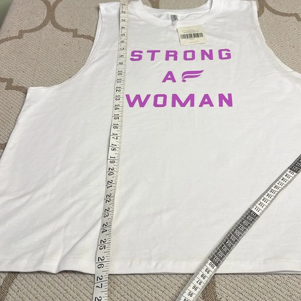 Fabletics international women’s day muscle tank Strong AF Woman top - Image 5