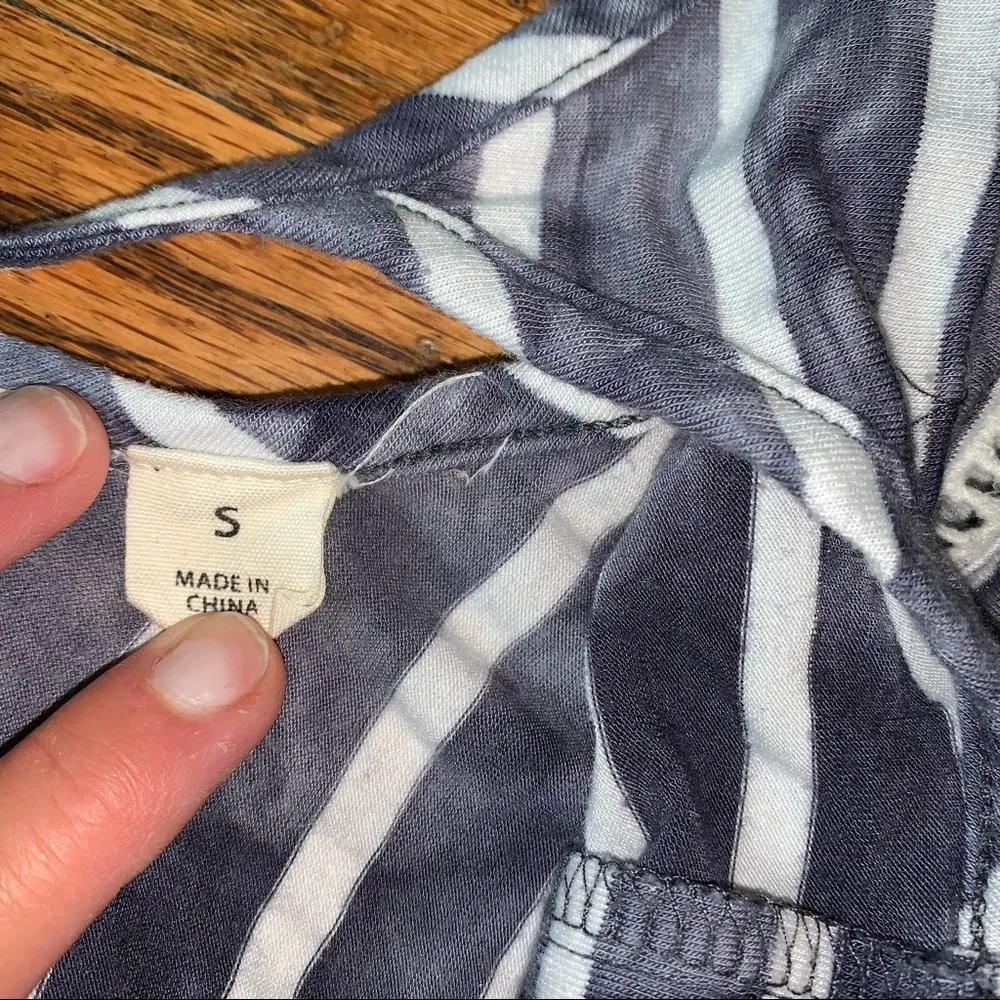 Dakine Blue & White Striped Beach Dress size Small - Image 5