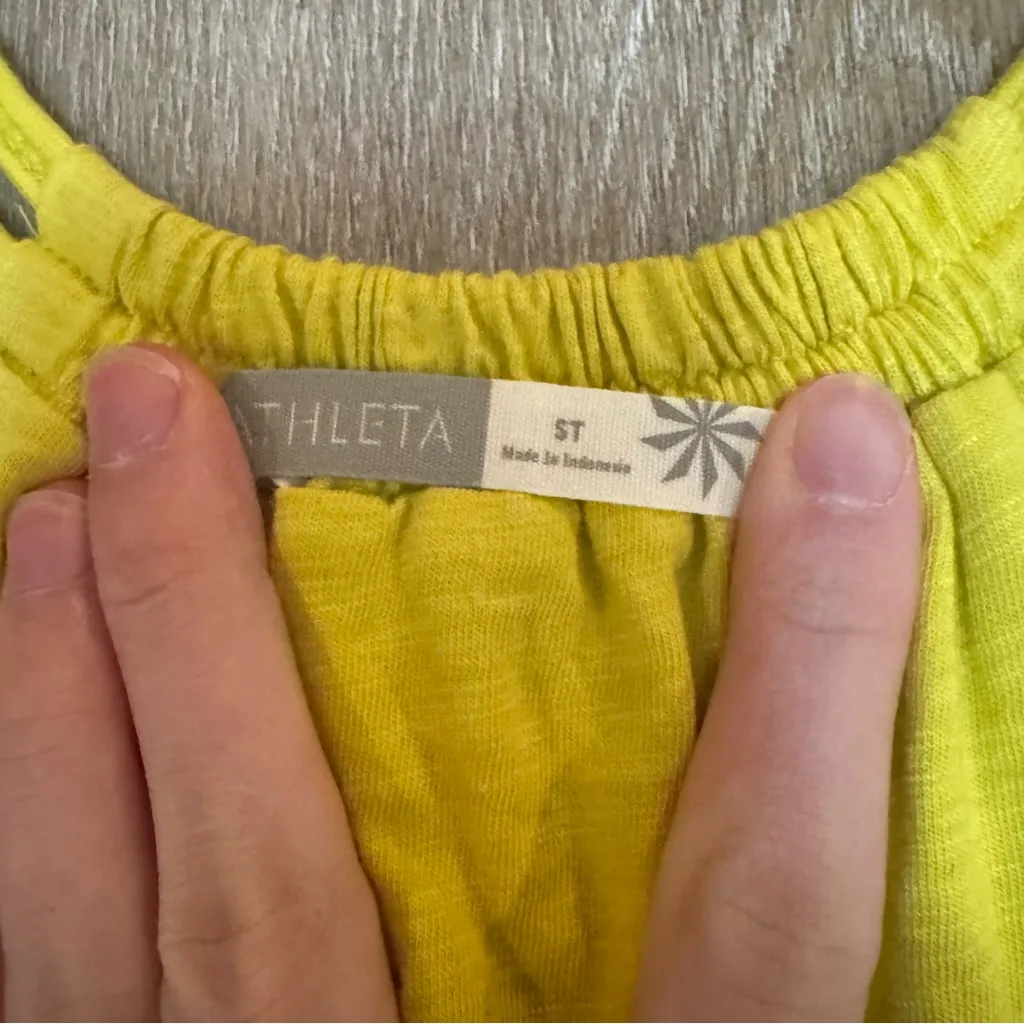 Athleta Yellow Casual Dress - Image 3