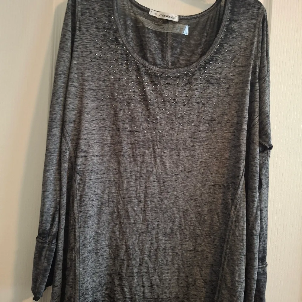 Maurices 3 Sz Gray Long Sleeve Top NWOT - Image 3