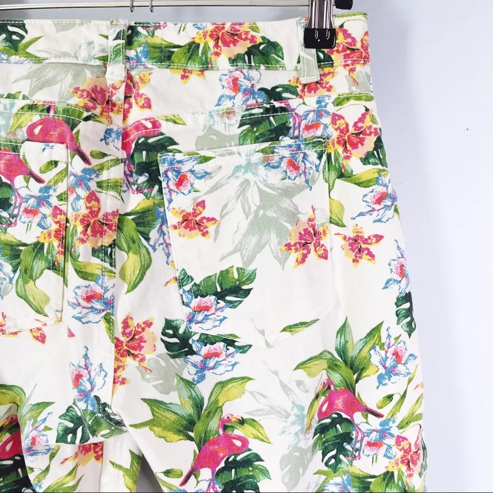 AMERICAN APPAREL | Floral & Flamingo Skinny Jeans Sz 29 - Image 3