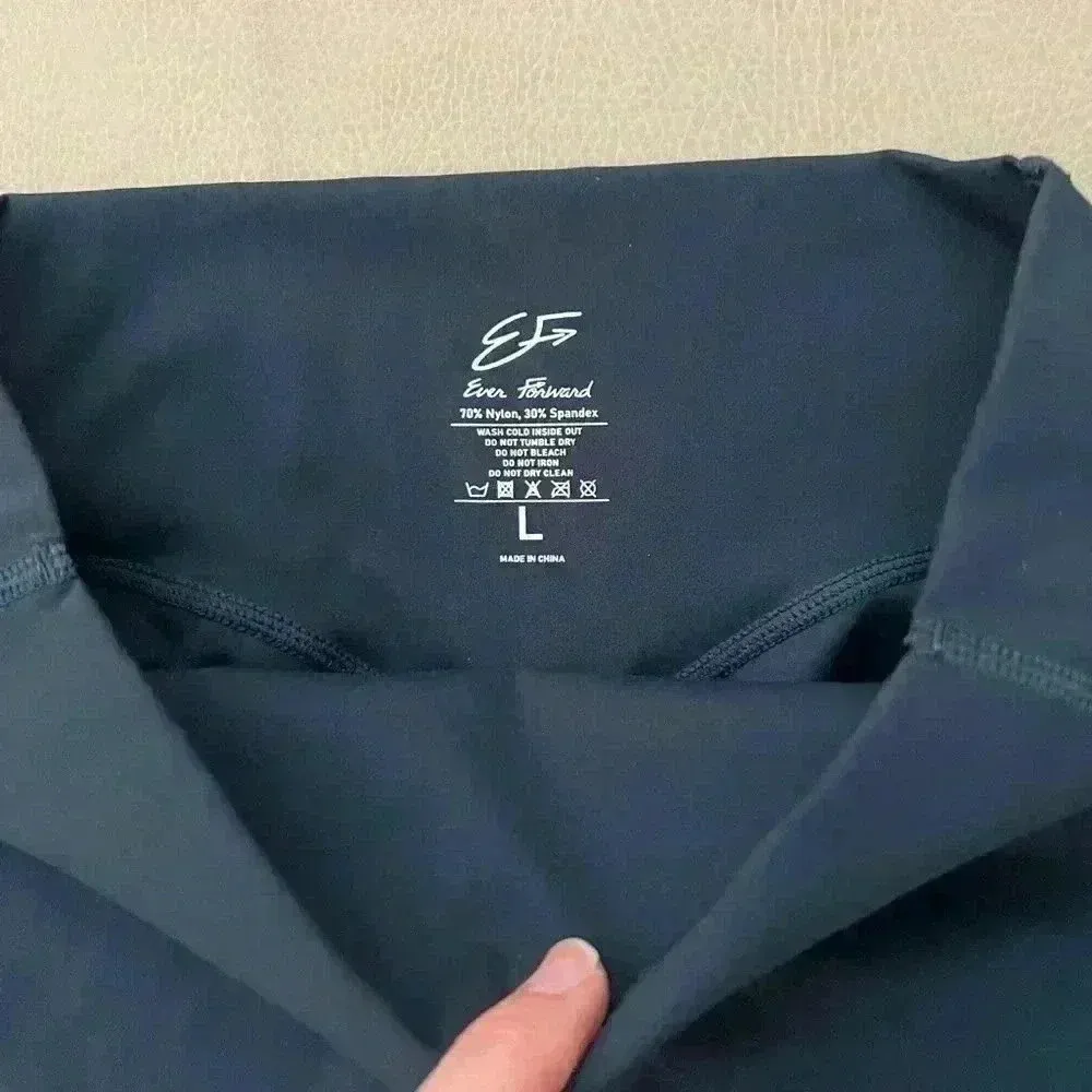 Everforward Cross over leggings in teal: L Blue Size L - Image 5