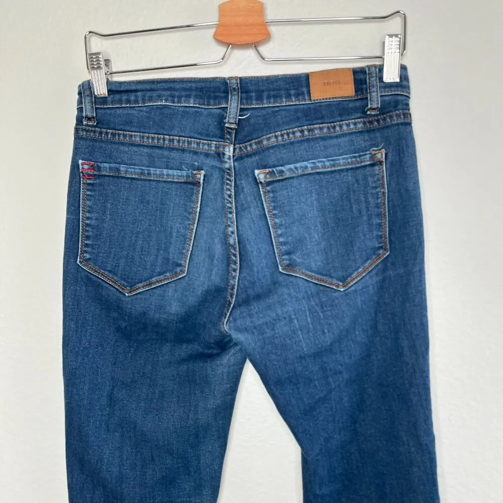 BDG Urban Outfitters Womens Dark Wash High Rise Cigarette Ankle Jeans 28W - Image 3