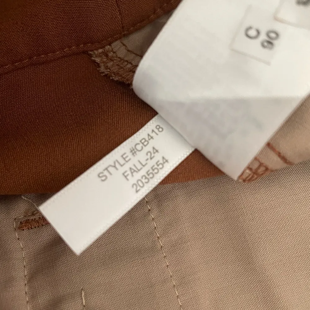 J Crew Factory Belted Straight-Leg Trouser Pant Size 22 in Vintage Brandy - Image 12