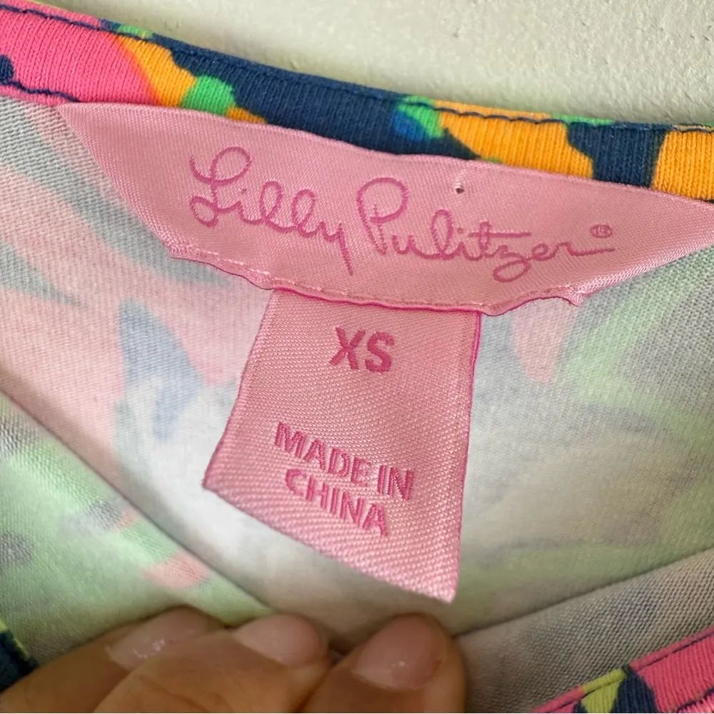 NWOT Lilly Pulitzer Klea Romper Indigo All a Glow Summer Shorts Dress Women's XS - Image 6