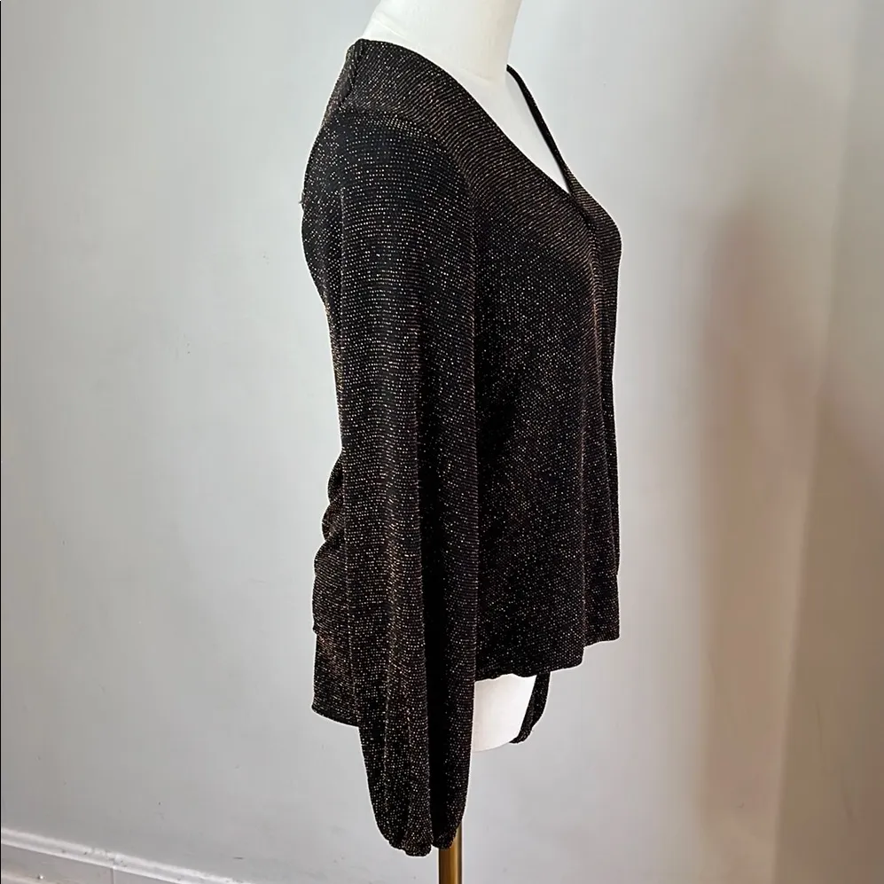 ANTHROPOLOGIE if by sea Elegant Long Sleeve Women's Top stretch size
order #27 - Image 3