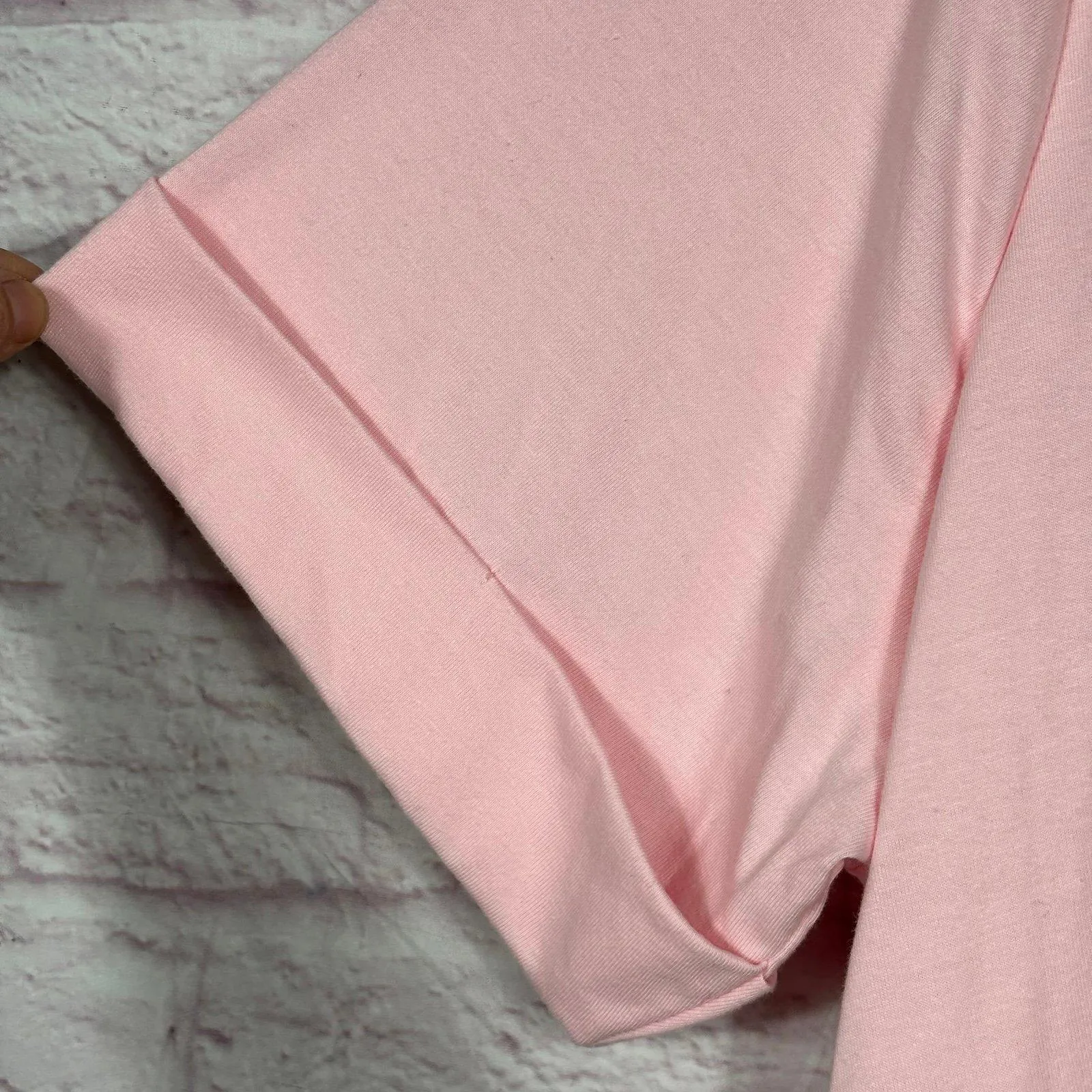 Woman Within Pink Floral Print V-Neck T-Shirt 1X 22/24 - Image 4