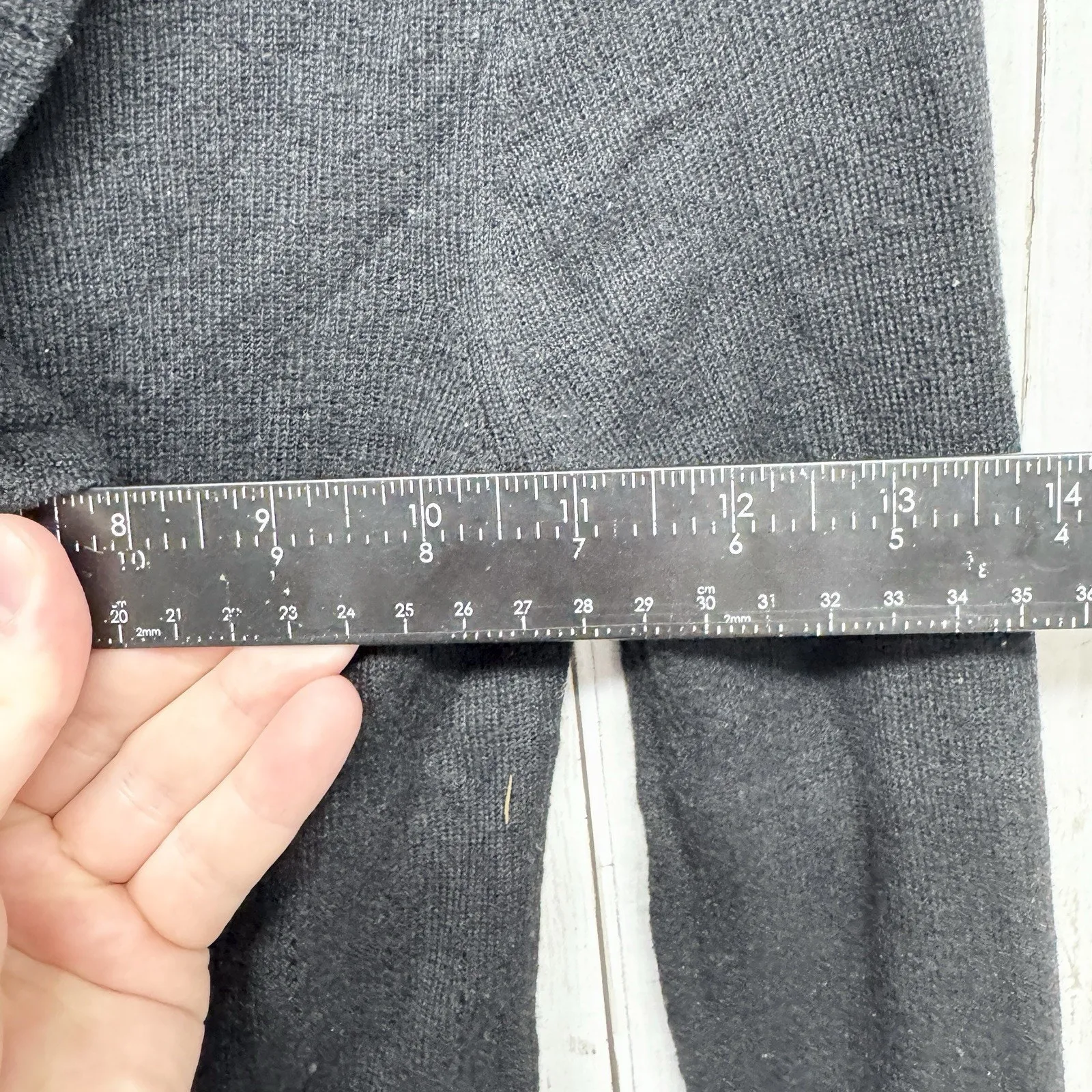 Twelfth Street by Cynthia Vincent Sweater Women Sz PS Ruffle Neck Long Sleeve Black - Image 6