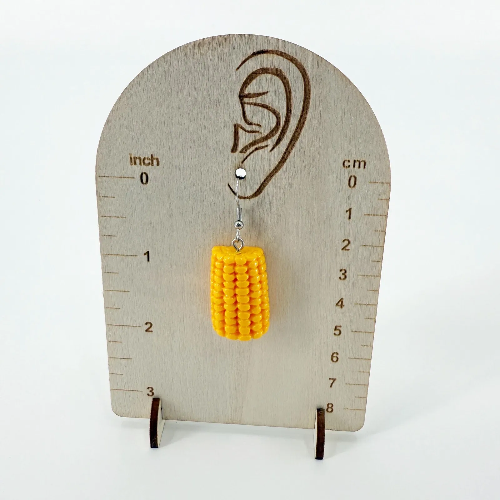 Corn On The Cob Earrings, Novelty Earrings, Concert Festival, Crawfish Boil BBQ Yellow - Image 4