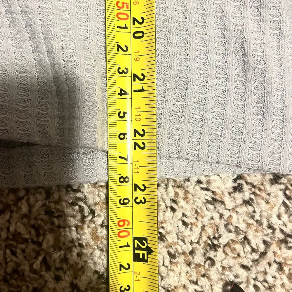 Philosophy Gray Ribbed Knit Sweater Puff Sleeve Casual Long Sleeve Top‎ Size S - Image 5