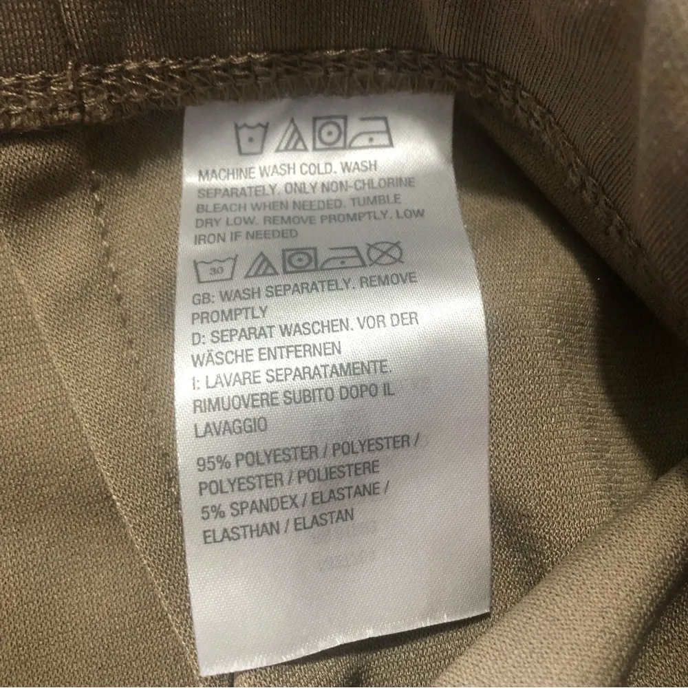 Susan Graver Tan Pull On Slacks sz Md - Image 5