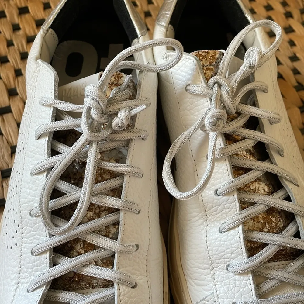 P448  made in Italy Jack Dakar perforated low top sneaker - Image 4