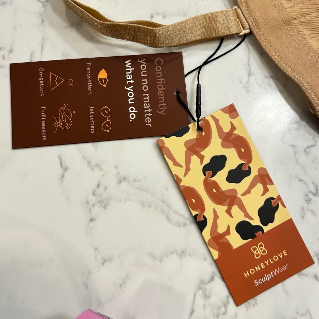 NWT Honeylove Superpower Seamless Sculpting Thong Bodysuit Size Large Tan - Image 5