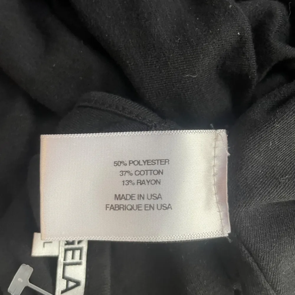 NWT Revolve x Pam & Gela Ruched Fitted High Neck Midi Dress in Black Size‎ Large - Image 5