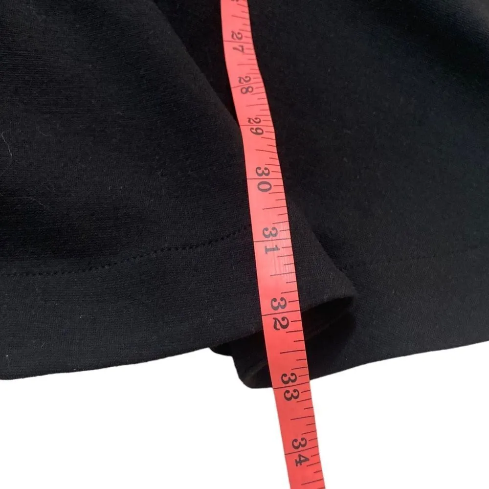 BCBGMAXAZRIA Alyn Black Fringe Trim Flounce Hem Cocktail Dress Womens X Small - Image 8