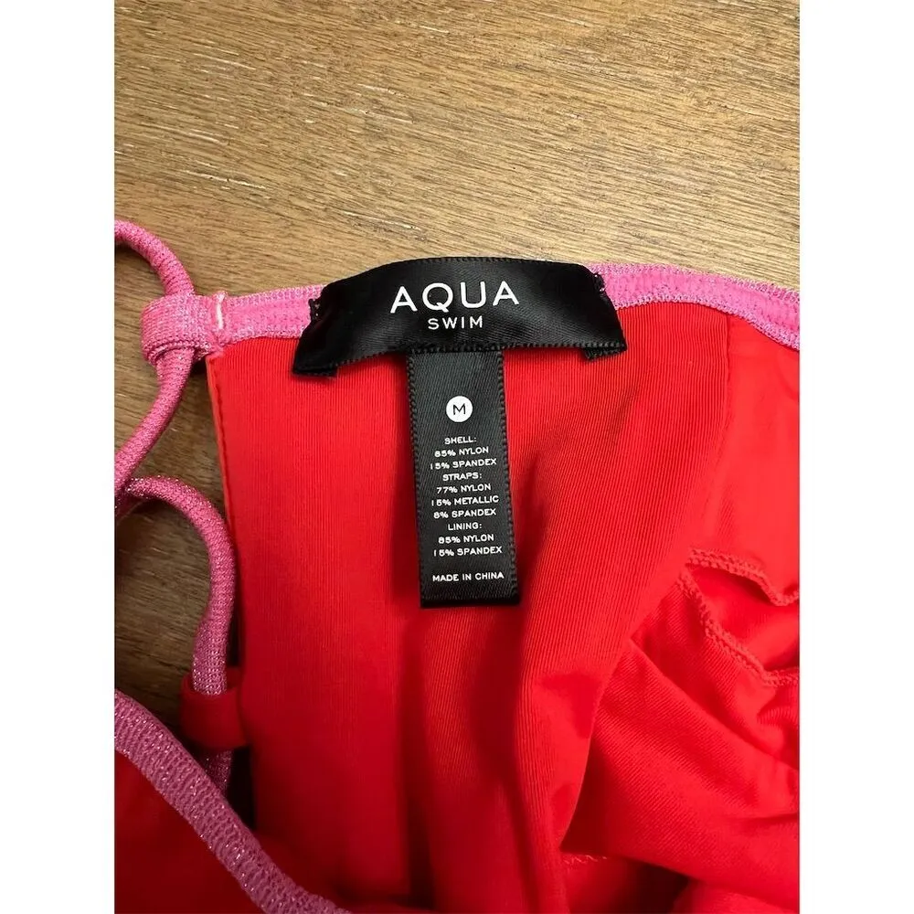 Aqua Swim Women's Red Lace - Image 9