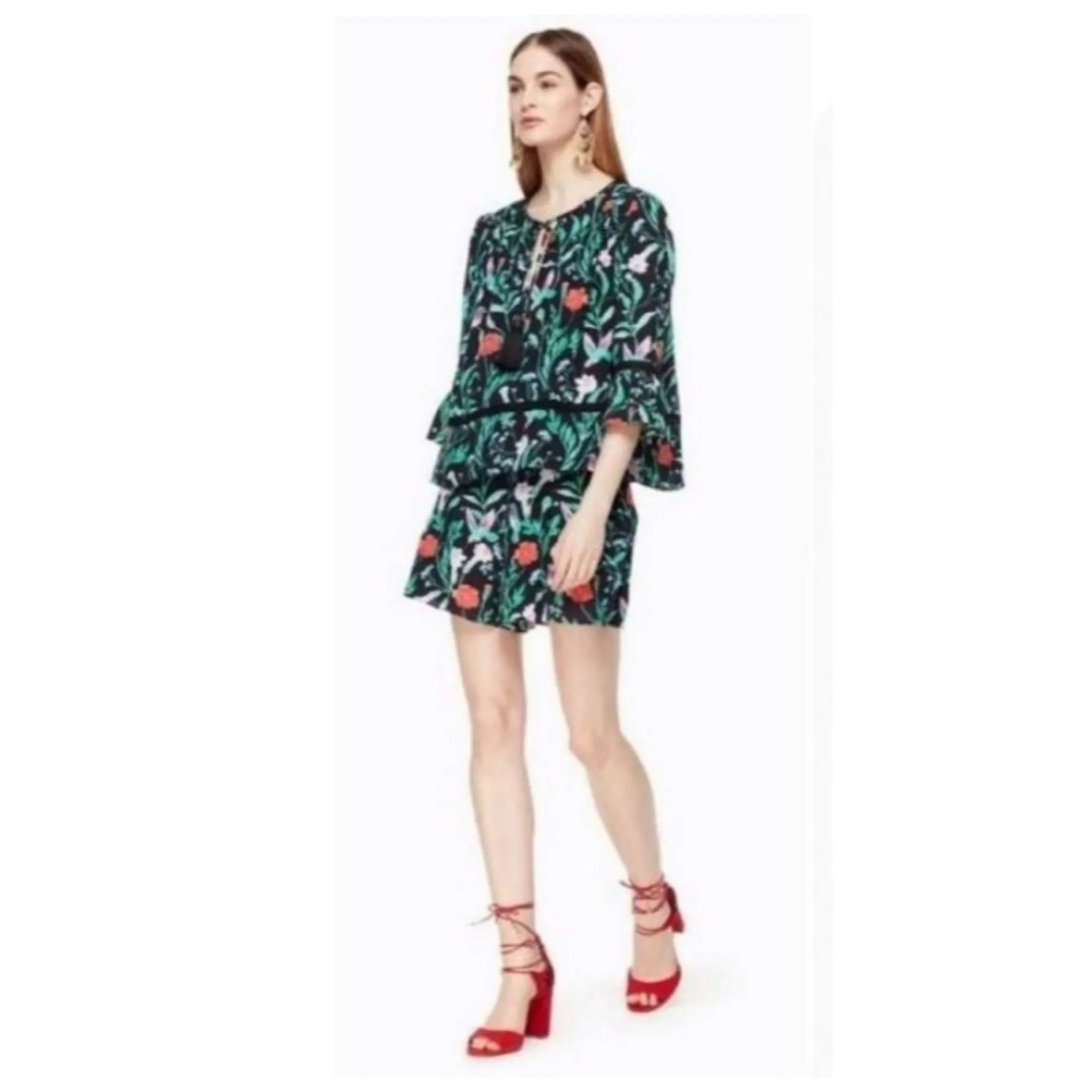 Black Jardin Crepe Romper Size 8  - New with Tag - Image 2