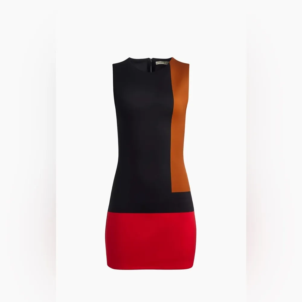 Alice + Olivia Wynell Colorblocked Minidress, Size 0, $295 - Image 5