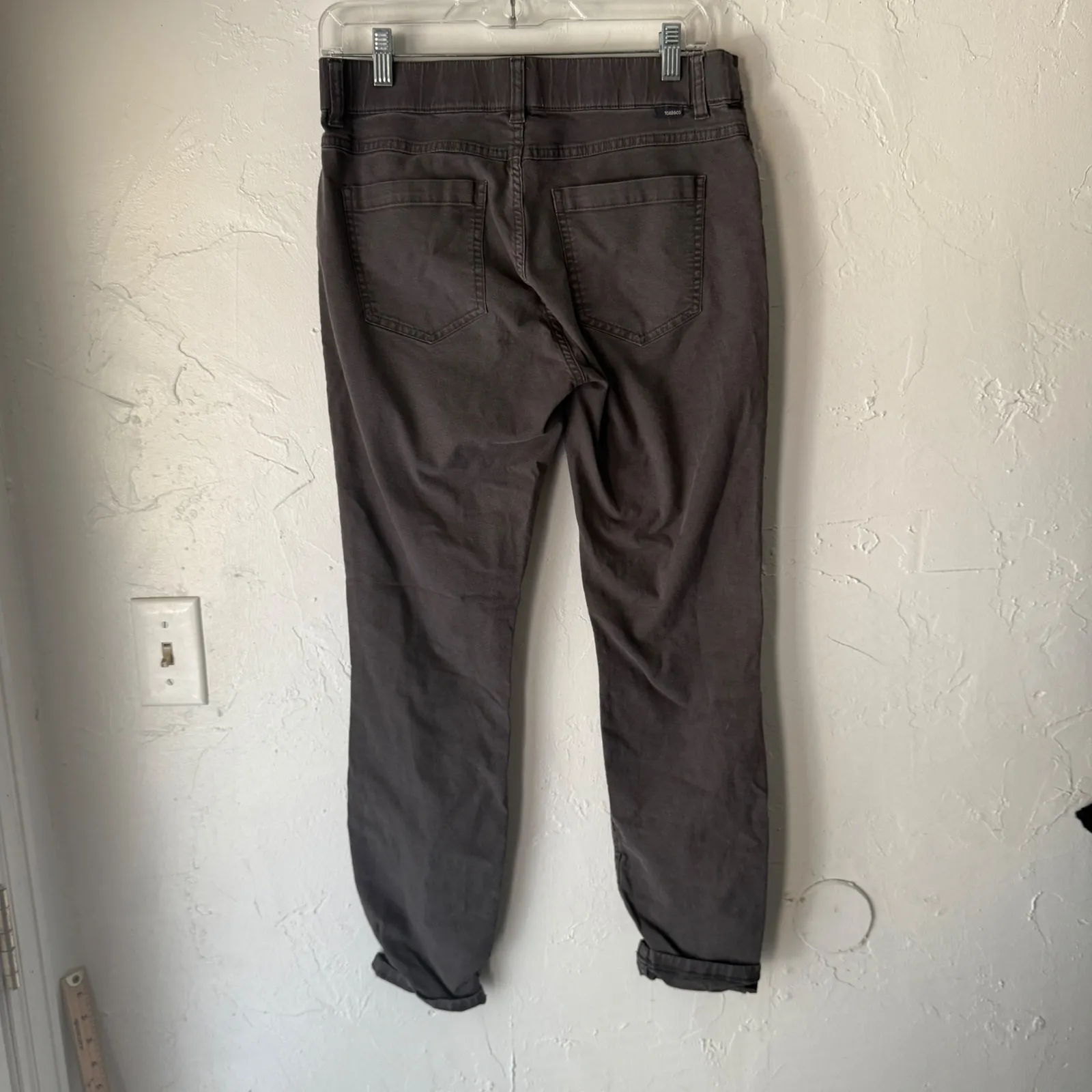 Toad & Co Charcoal Gray Relaxed Fit Tencel Cotton Blend Pants Medium Outdoor - Image 4