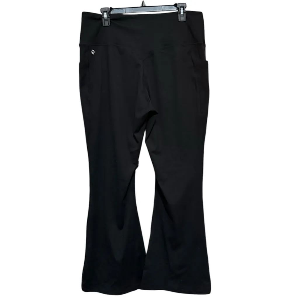 POPFLEX Supersculpt Flared Legging w/ Pockets Black Size 1X / 29” Inseam - Image 4