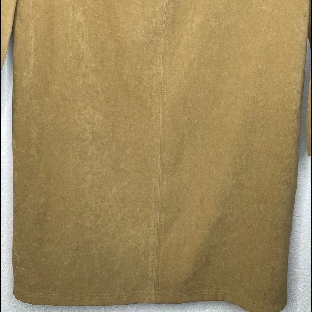 Positive Attitude Vegan‎ Suede Dress Tan Size 12 - Image 7