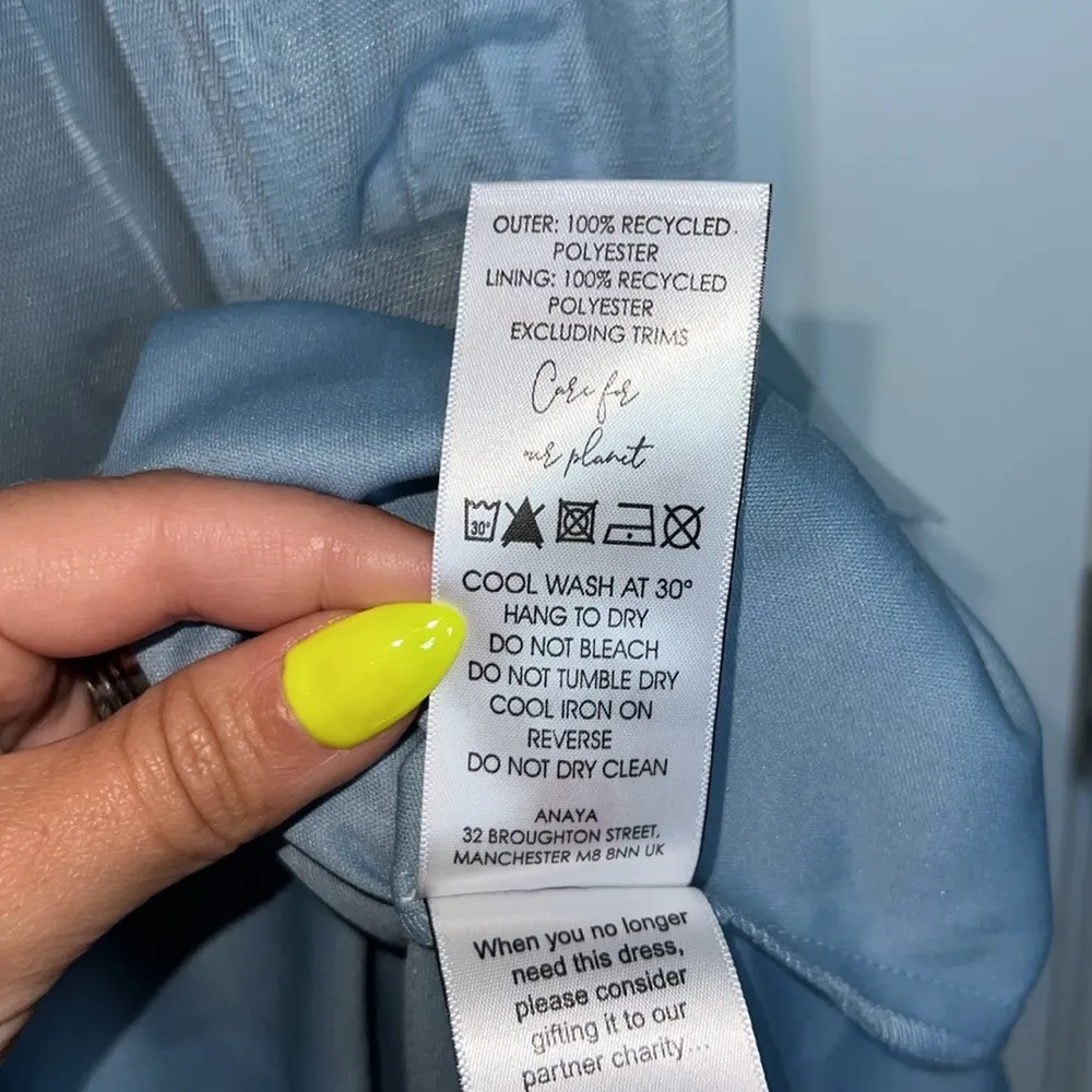 NWT Anaya With Love Petite Tulle Bandeau Maxi Dress - Soft Blue - Image 7