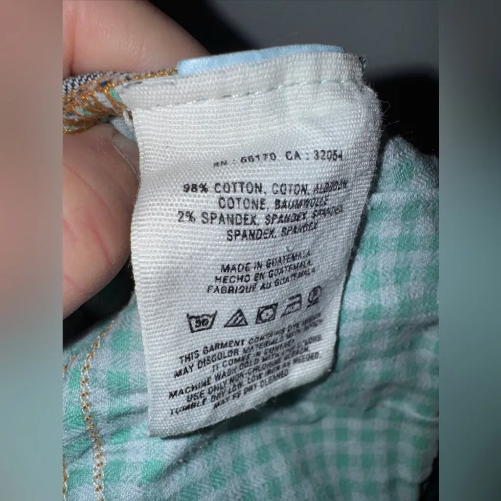 Pilcro Size 27 Blue Denim Jean Shorts 6”‎ Inseam - Image 7