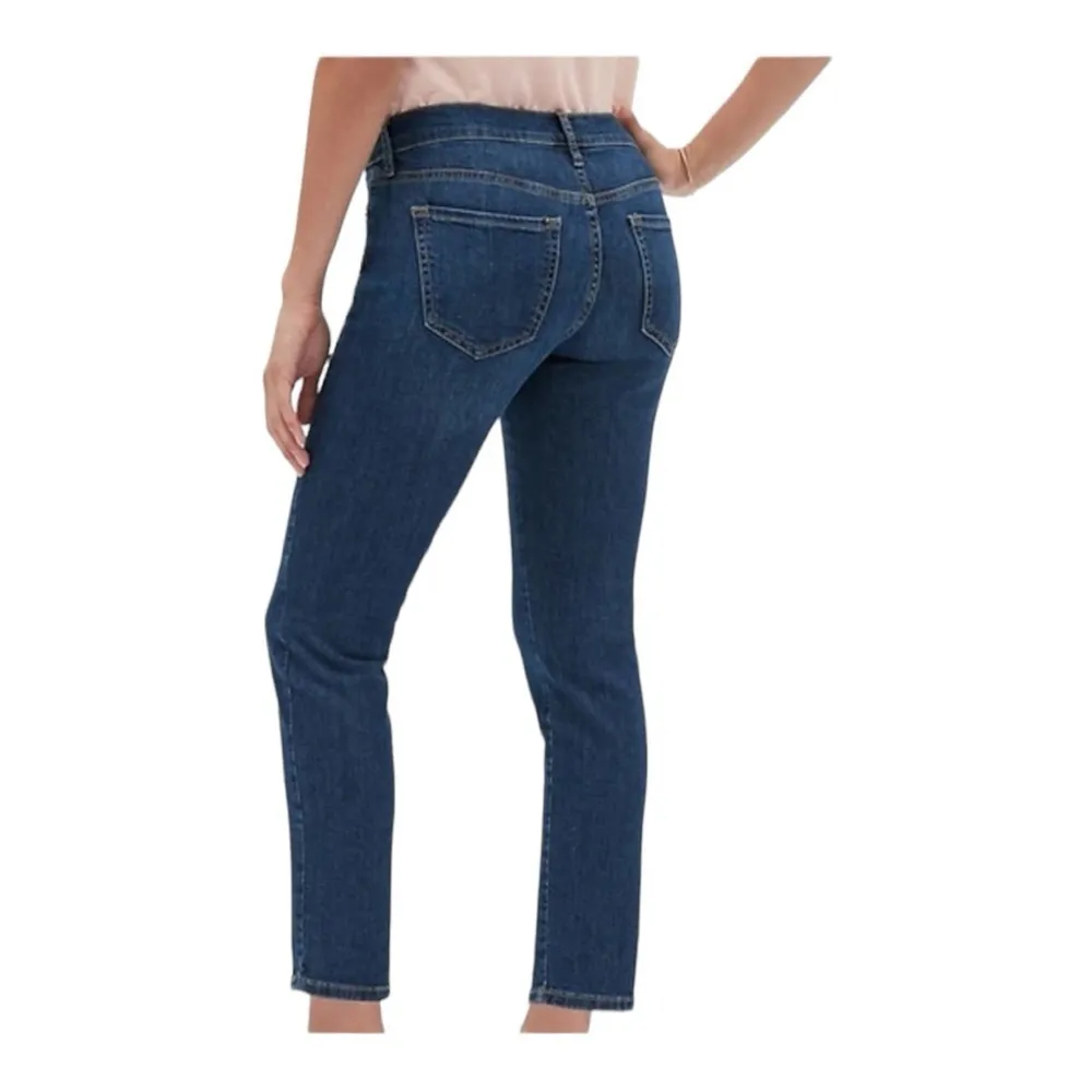 BANANA REPUBLIC Factory women's Straight Ankle Medium wash jeans Size 27 /4 EUC - Image 2