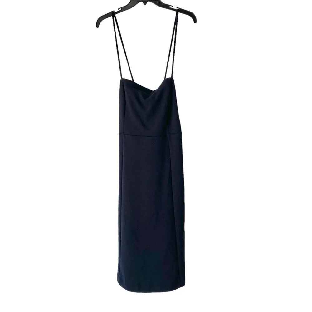 By Anthropologie Strappy Open Back Stretch Midi Dress size medium - Image 4